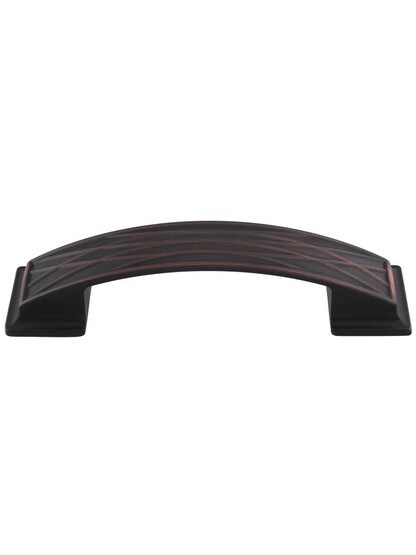 Aberdeen Cabinet Pull - 3 3/4 inch Center-to-Center in Brushed Oil Rubbed Bronze.
